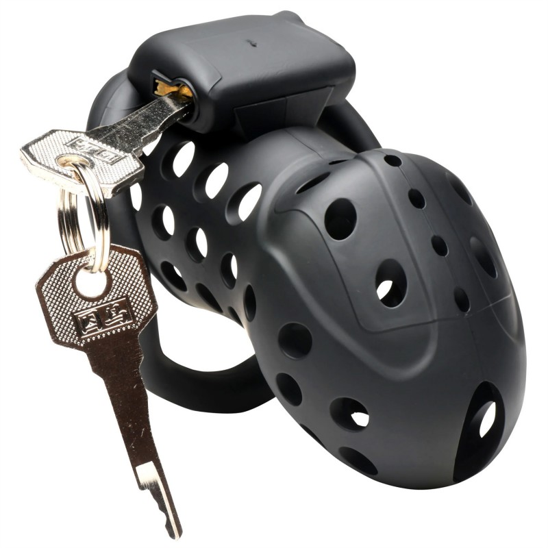 Master Series Lock Down Plastic Chastity Cage