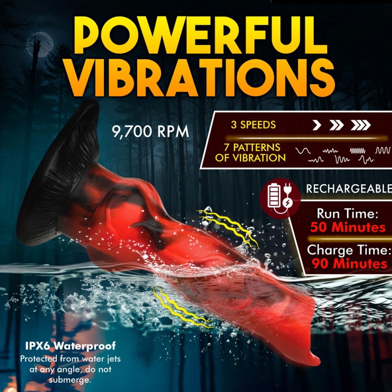 Creature Cocks Vibra Beast Vibrating Fantasy Dildo with Suction Cup22