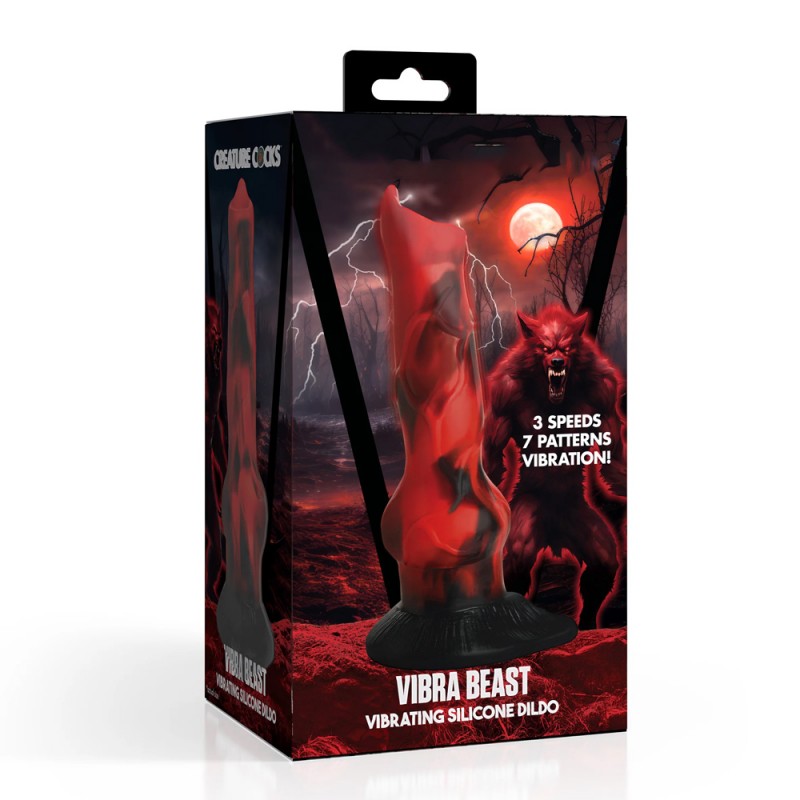 Creature Cocks Vibra Beast Vibrating Fantasy Dildo with Suction Cup6