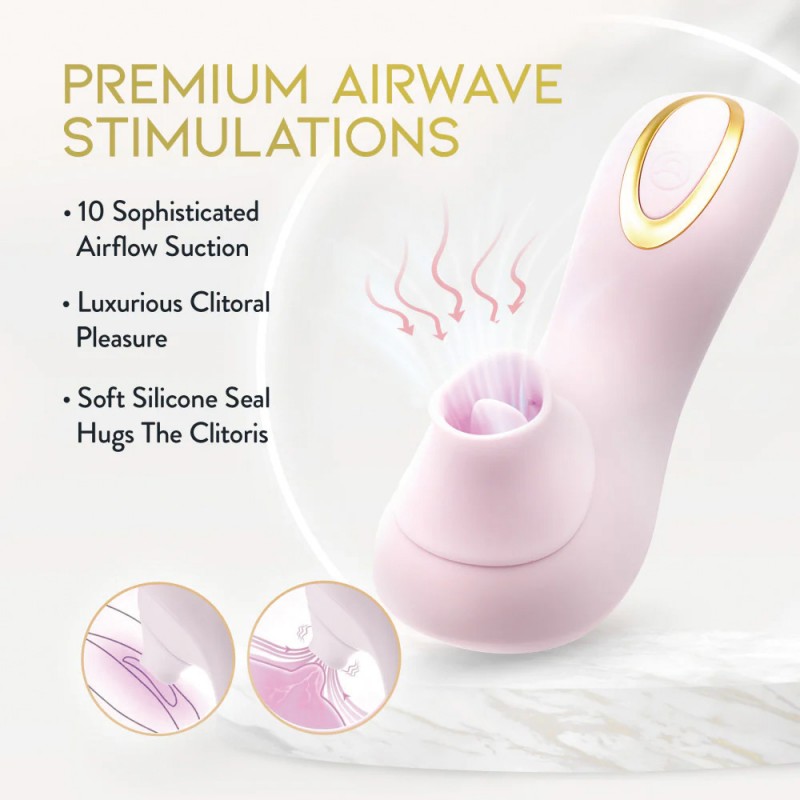 Blush Clitoral Stimulator With Tongue Fluttering & Suction Functions