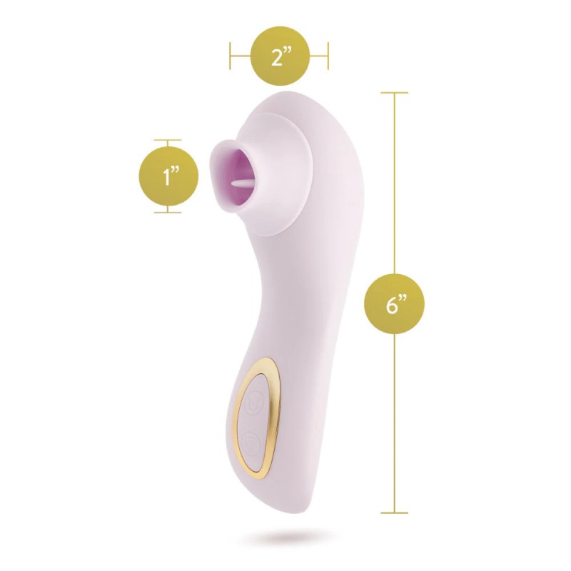 Blush Clitoral Stimulator With Tongue Fluttering & Suction FunctionsBlush Clitoral Stimulator With Tongue Fluttering & Suction F