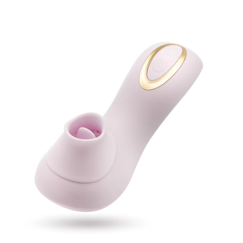 Blush Clitoral Stimulator With Tongue Fluttering & Suction Functions
