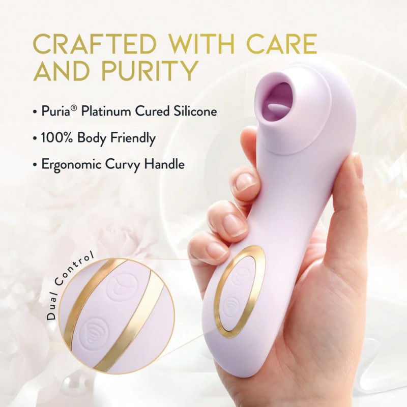 Blush Clitoral Stimulator With Tongue Fluttering & Suction Functions