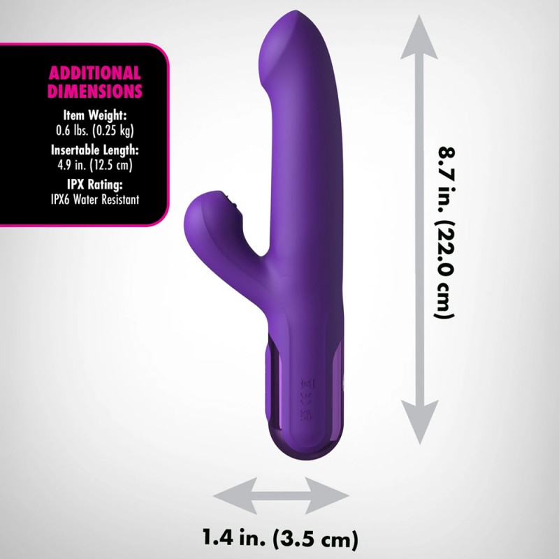 Pipedream Super Sonix Thruster & Tongue Licking Rabbit Vibrator5