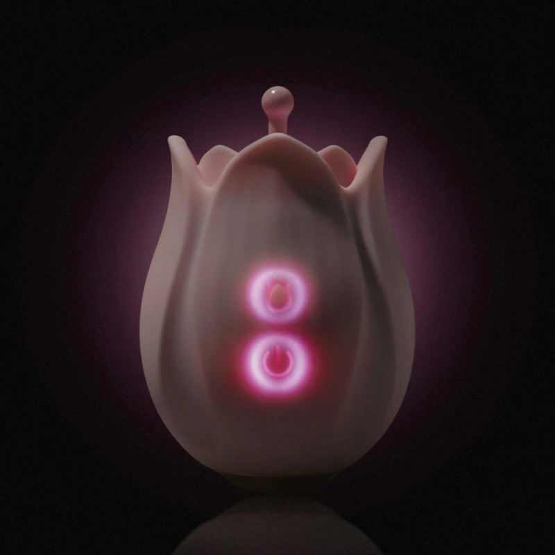 Blush Play With Me Romantic Rose Vibrating Silicone Vibrator