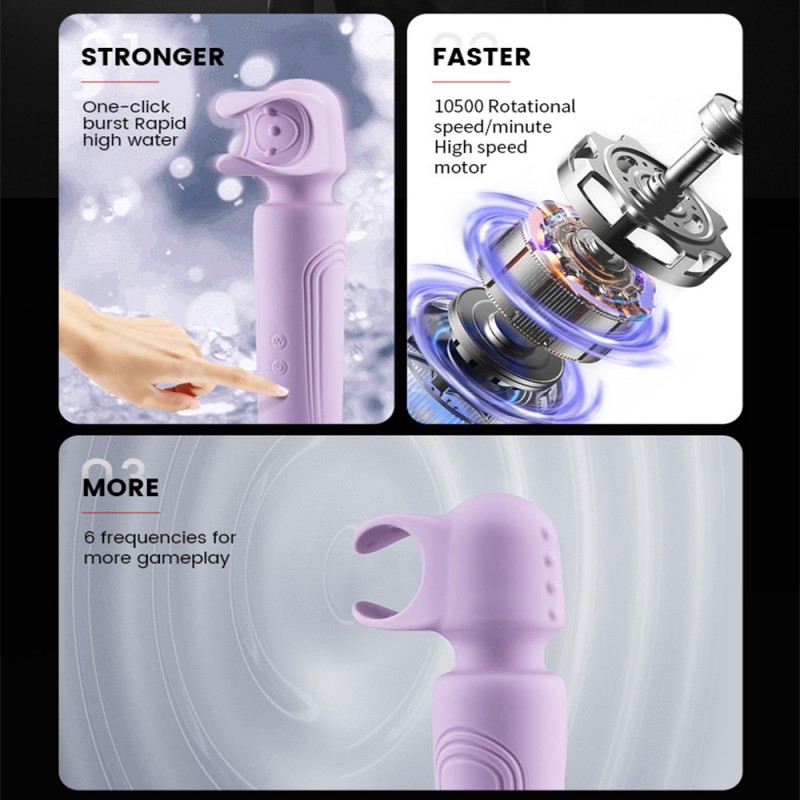 Roomfun 360° Penis C Ring Male AV Wand Vibrator - Power Upgrade Spanner 2.02