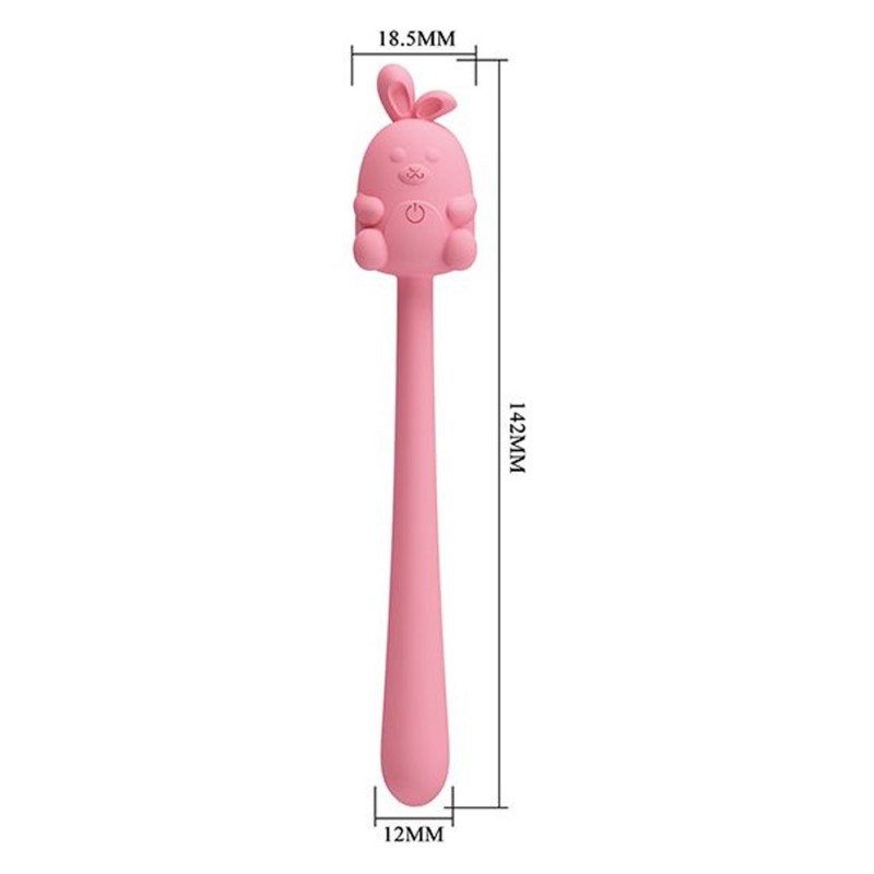 Pretty Love Cute Bunny Slim Vibrator Flirting Stick1