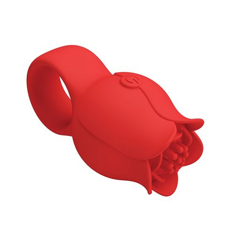 Pretty Love Jae Rose Floral Clitoral Stimulator Finger Vibrator with Ring5