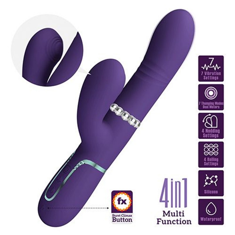 Pretty Love Mariana 4 in 1 Twinkled Tenderness Rabbit Vibrator