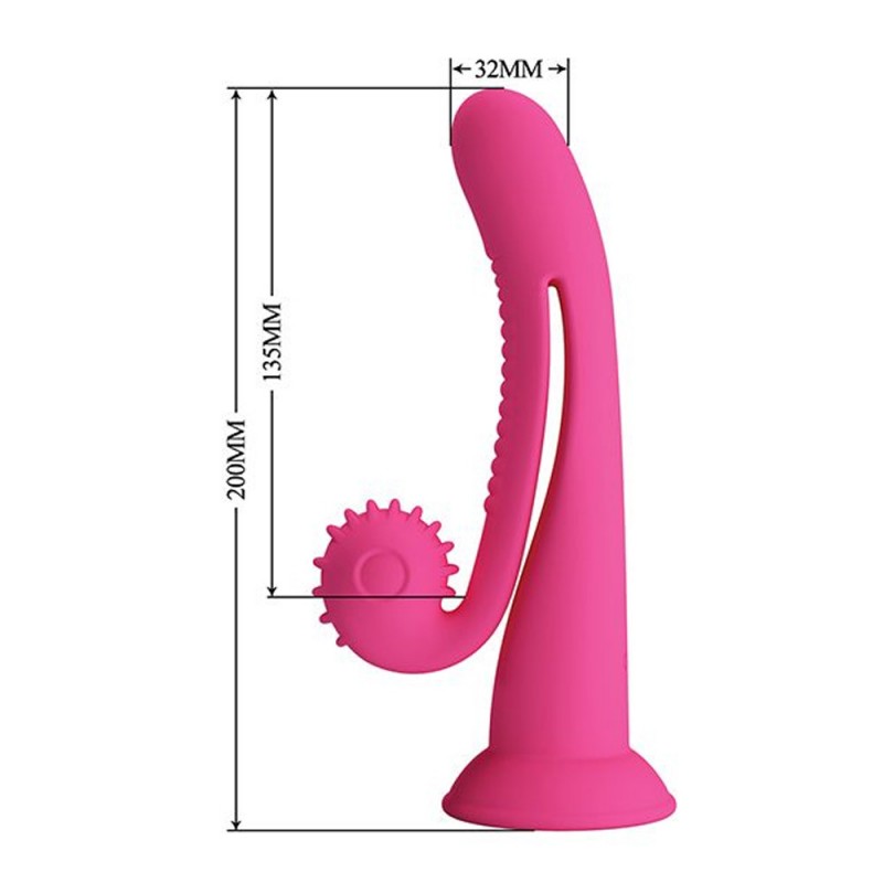 Pretty Love Romance Selma Snail Rabbit Vibrator with Suction Cup4