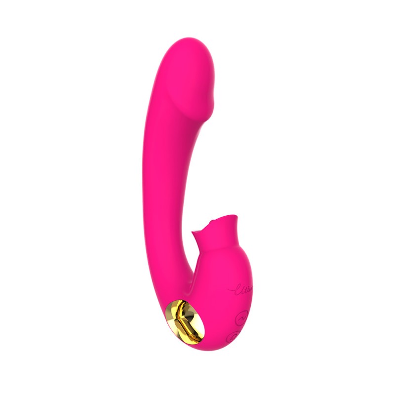 Rabbit Vibrator Tongue Lick Clitoral Curved G-Spot Stimulation