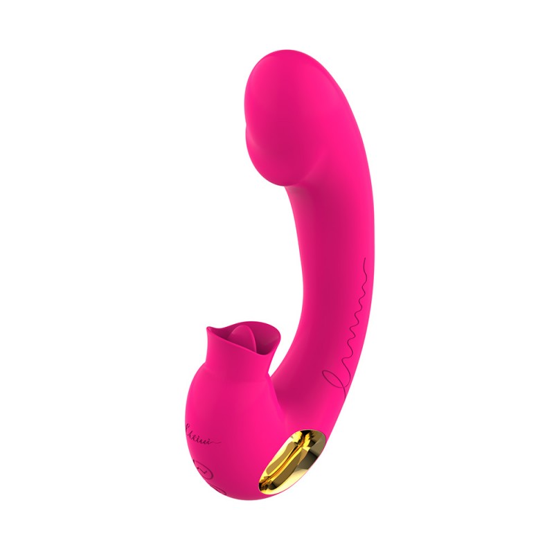 Rabbit Vibrator Tongue Lick Clitoral Curved G-Spot Stimulation