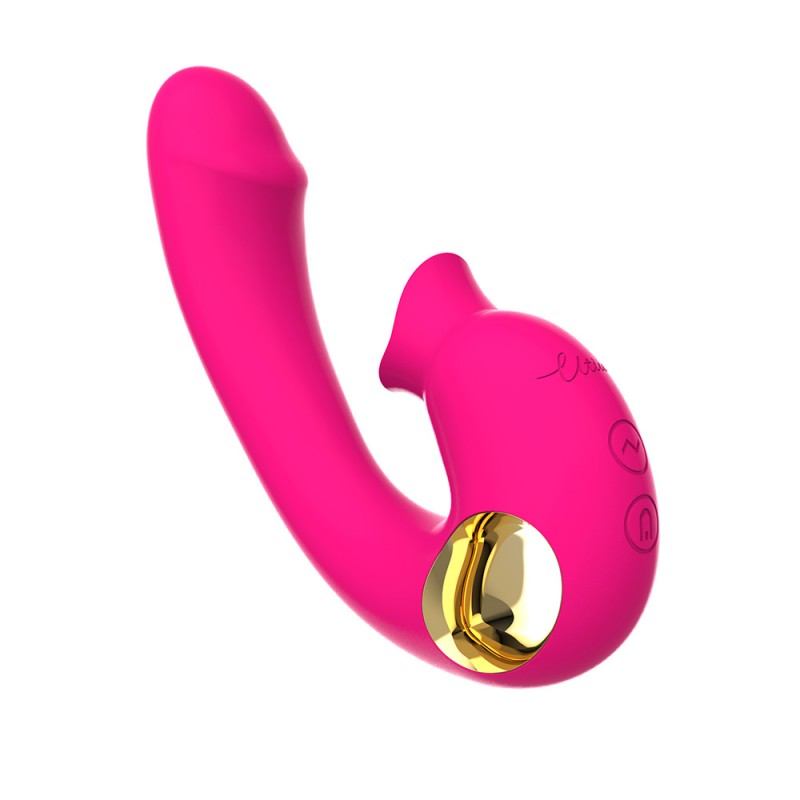 Rabbit Vibrator Tongue Lick Clitoral Curved G-Spot Stimulation