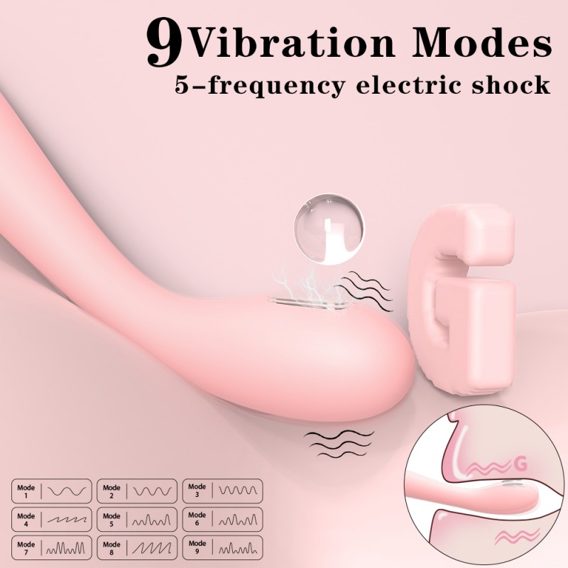 S-Hande 2 in 1 Electric Shock G-spot Vibrator2