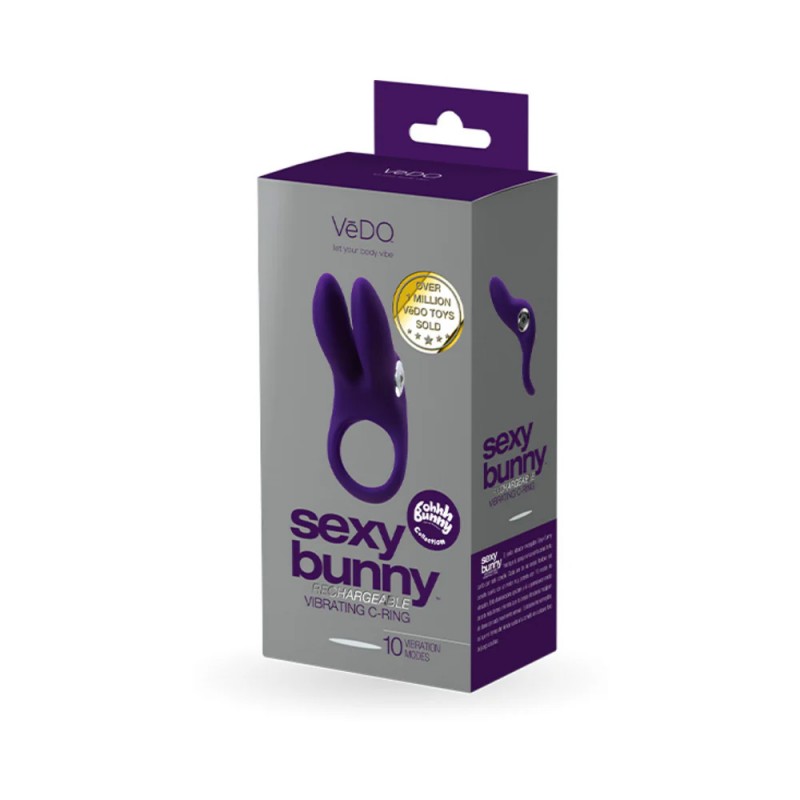VeDO Sexy Bunny Rechargeable Vibrating C-Ring