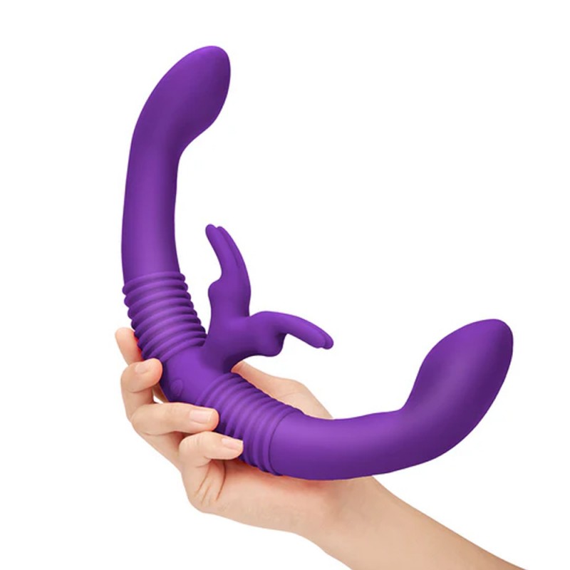 Together Lesbian Double Ended Rabbit Vibrator with Echo Function & Remote Control2