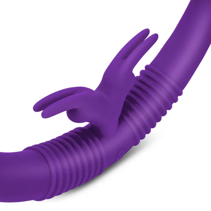 Together Lesbian Double Ended Rabbit Vibrator with Echo Function & Remote Control1