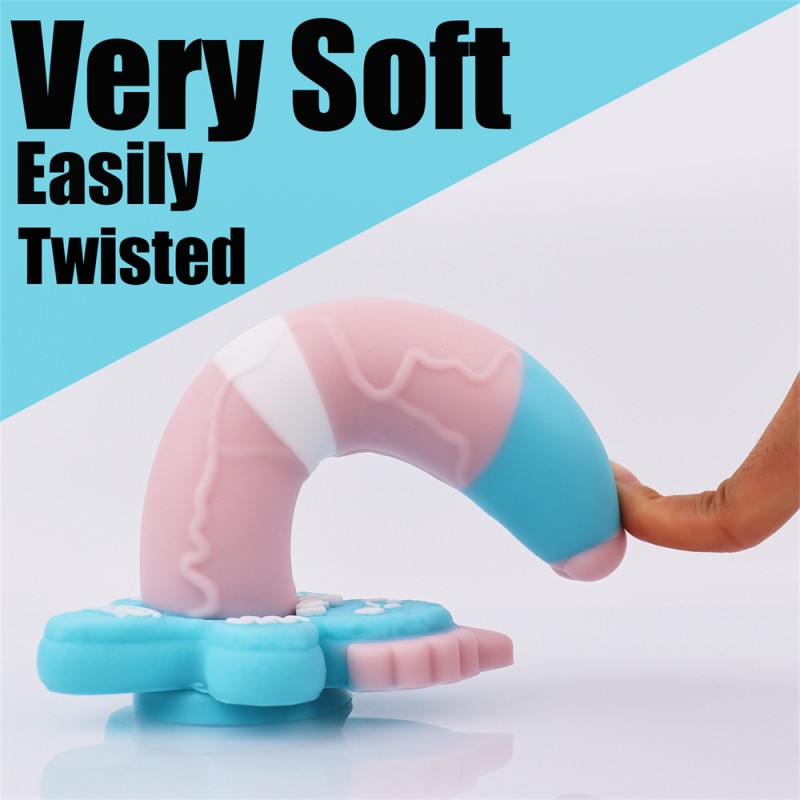 7.4 Inch Fantasy Dildo Christmas Gingerbread G-spot Dong with Suction Cup5