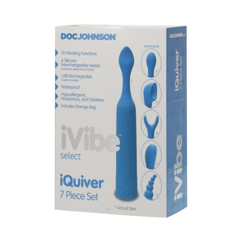 Doc Johnson iVibe iQuiver 7 Piece Set Wand Vibrator