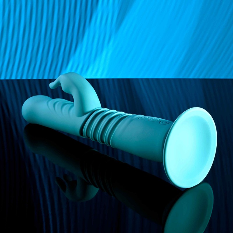 Evolved Novelties Bunny Hop Thrusting Rabbit Vibrator with Removable Suction Cup1