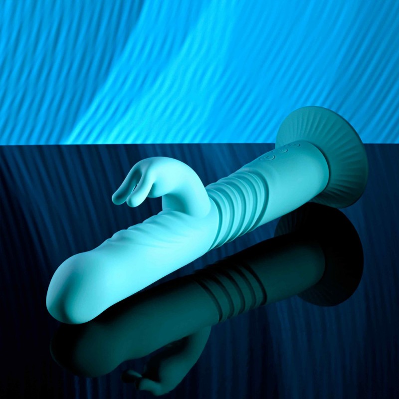 Evolved Novelties Bunny Hop Thrusting Rabbit Vibrator with Removable Suction Cup6