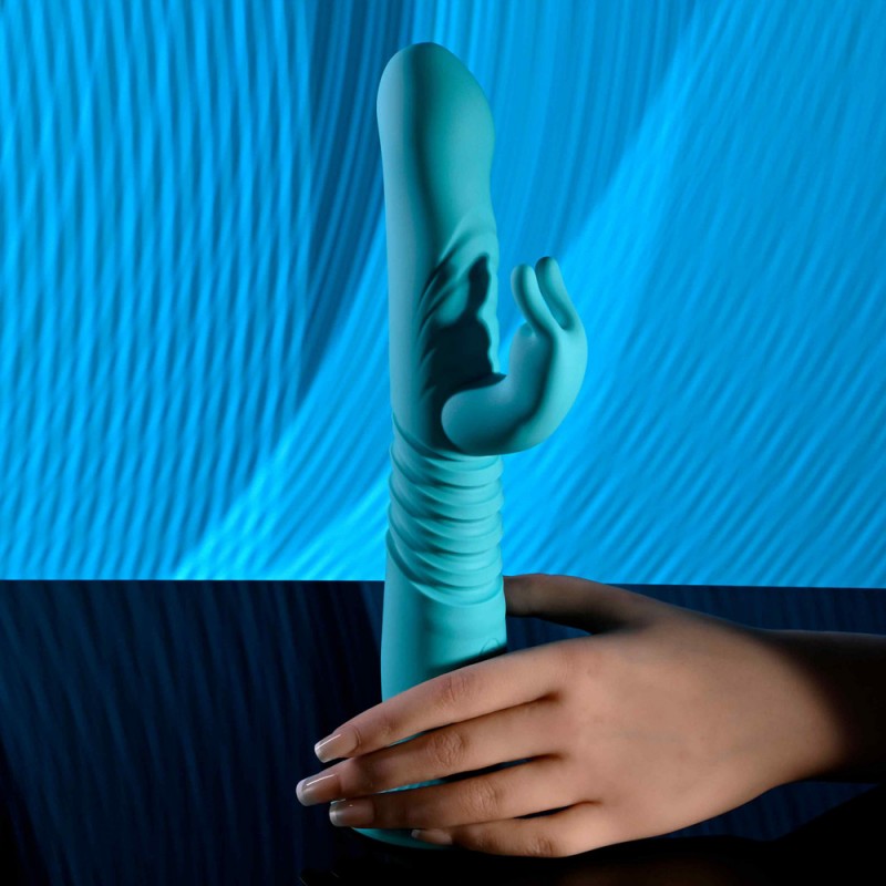 Evolved Novelties Bunny Hop Thrusting Rabbit Vibrator with Removable Suction Cup4
