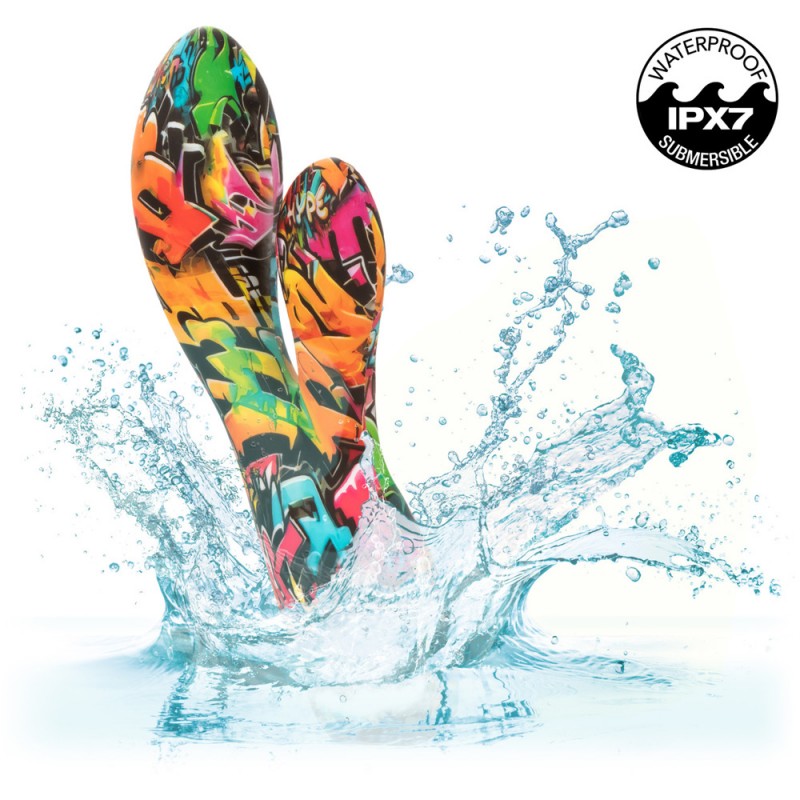 CalExotics Hype Dual Stim Multicolor Rabbit Vibrators