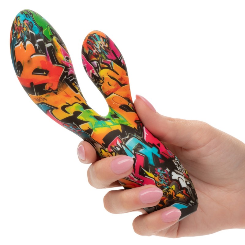 CalExotics Hype Dual Stim Multicolor Rabbit Vibrators