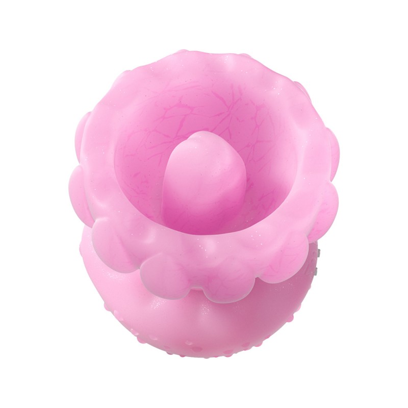 Jellyfish 360° Tongue Licking Clit Vibrator with LED Rainbow Colors