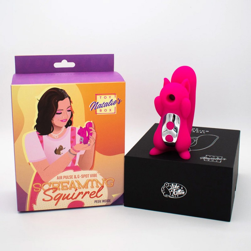 Natalie's Toy Box Screaming Squirrel Air Pulse & G-Spot Vibrator3