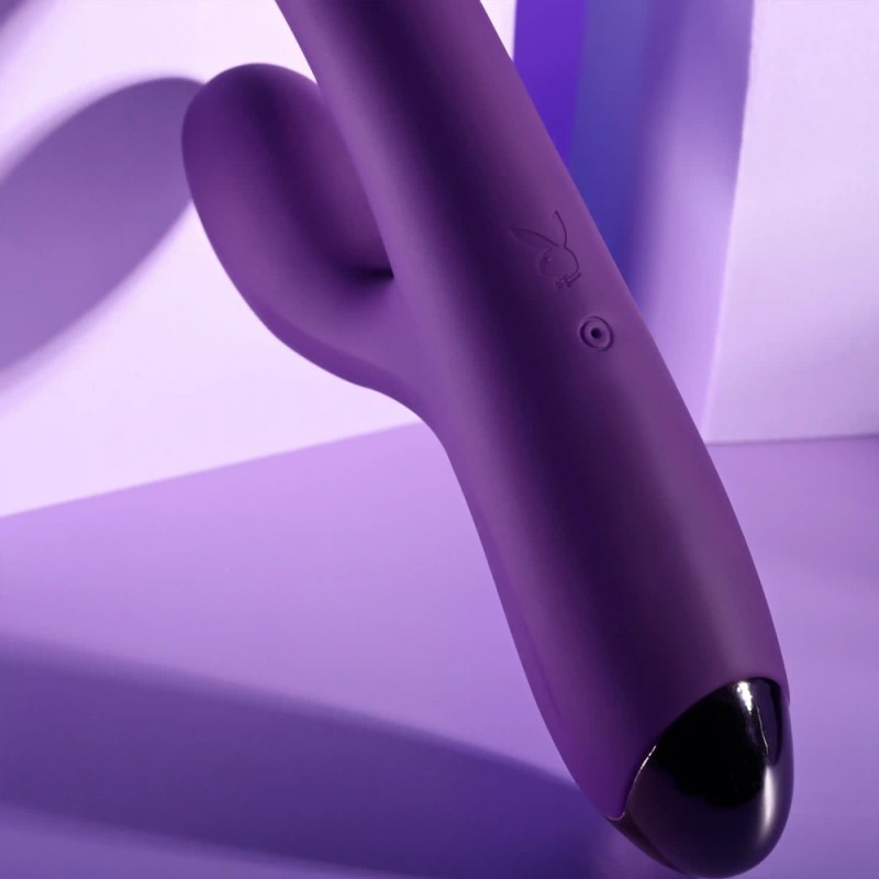 Playboy New Crush Rechargeable Silicone Rabbit Vibrator