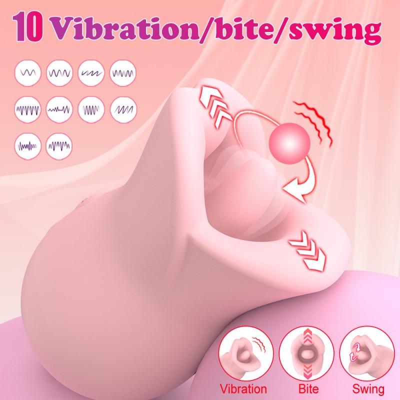 Seductive Red Lips Female Tongue Vibrator
