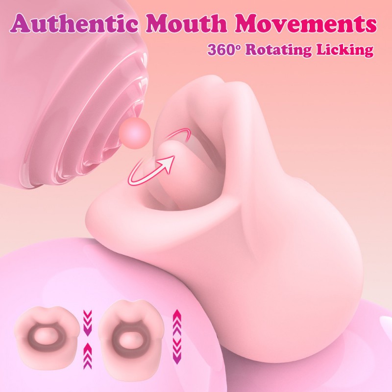 Seductive Red Lips Female Tongue Vibrator