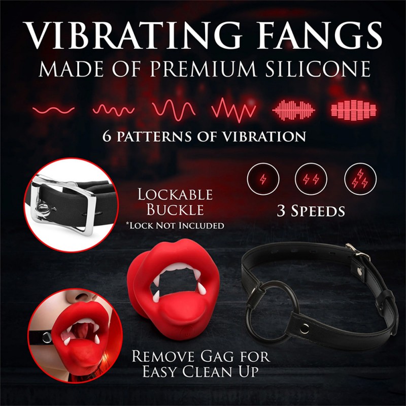 Master Series Vampire Vibrating Mouth Gag