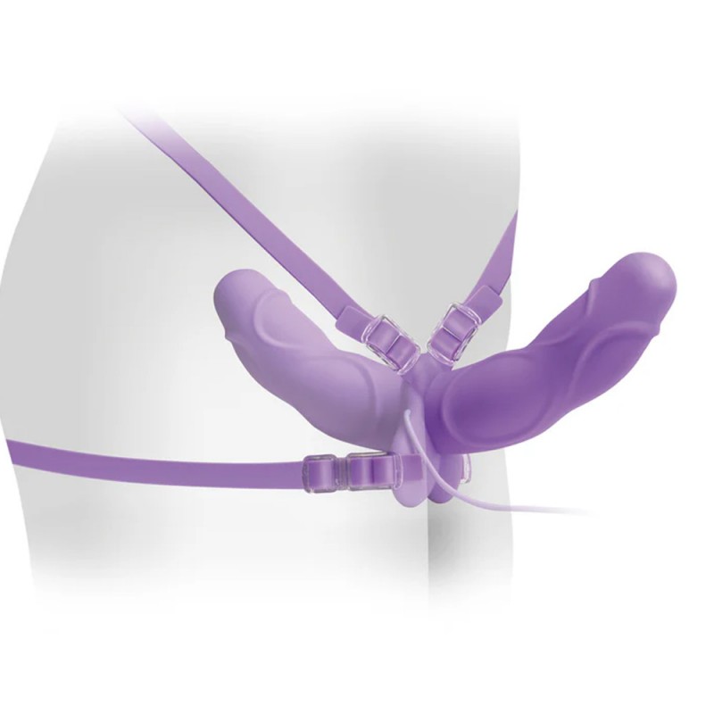 Pipedream Fetish Fantasy Elite Vibrating Double Delight Strap On