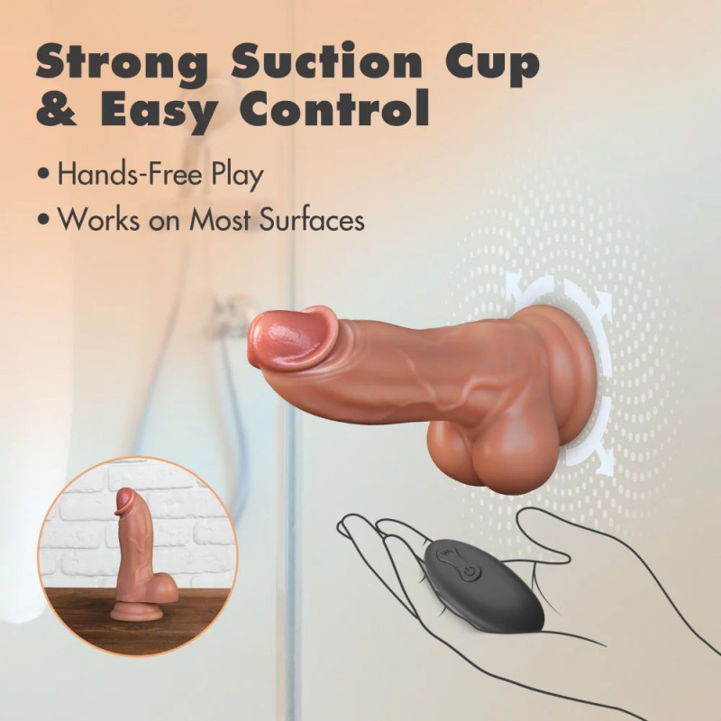 Blush Dr Skin Thrusting Realistic Dildo With Remote Control4