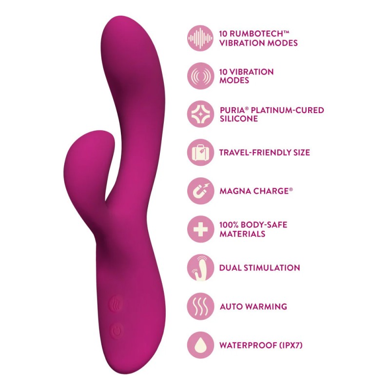 Blush Quinn G-Spot Dual Stimulation Rabbit Vibrator4