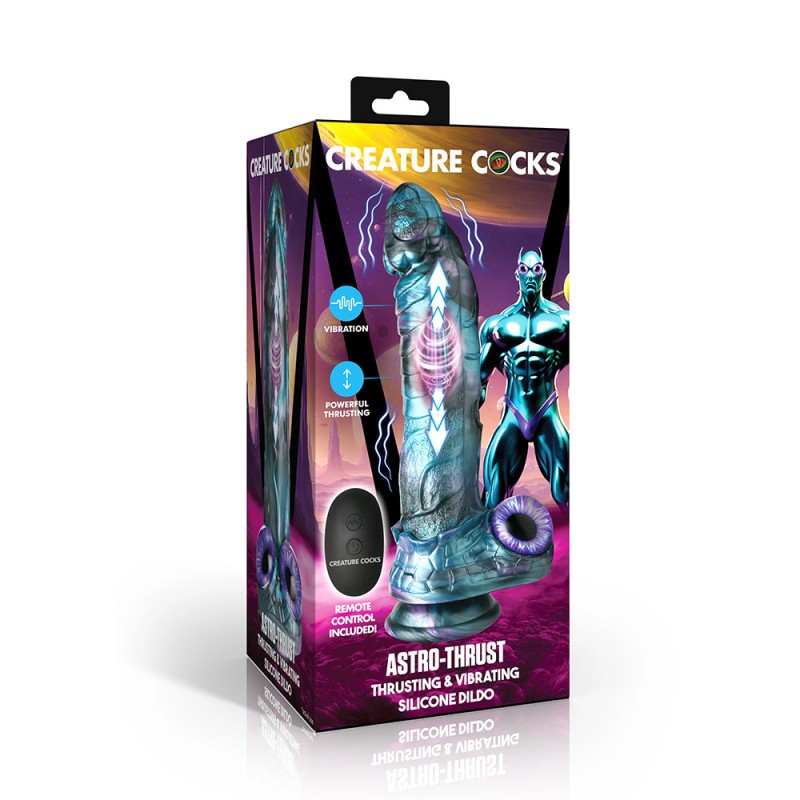 Creature Cocks Astro-Thrust Vibrating & Thrusting Dildo with Remote Control2