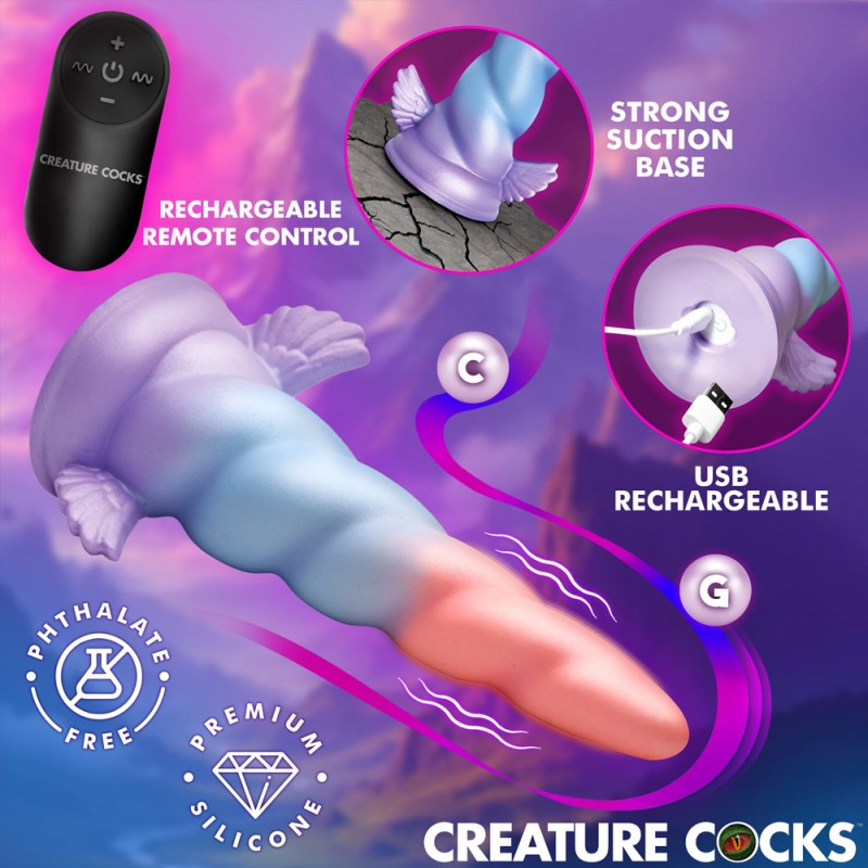 XR Brand Deluxe Dream Rider Vibrating Unicorn Silicone Dildo2