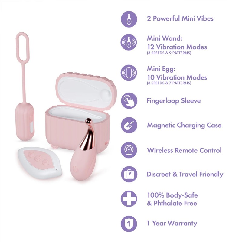 Blush Wanderlust 4 Piece Stimulator Set with Remote Control