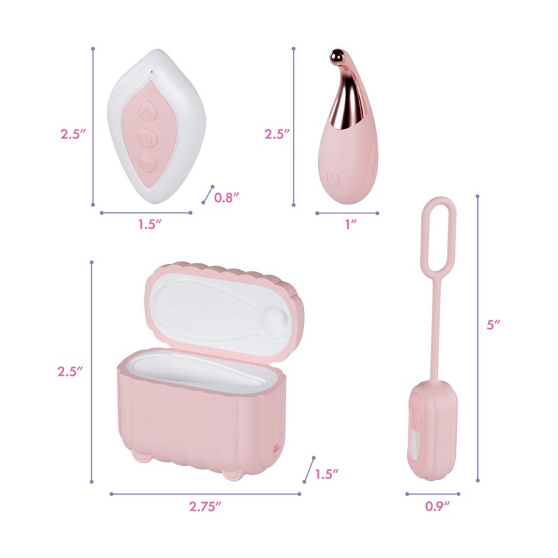 Blush Wanderlust 4 Piece Stimulator Set with Remote Control