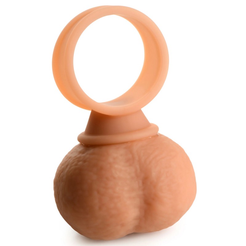 Vibrating Realistic Balls Penis Ring for men