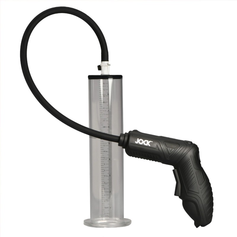 Jock Power Pumper automatic penis pump with cylinder hose and controller