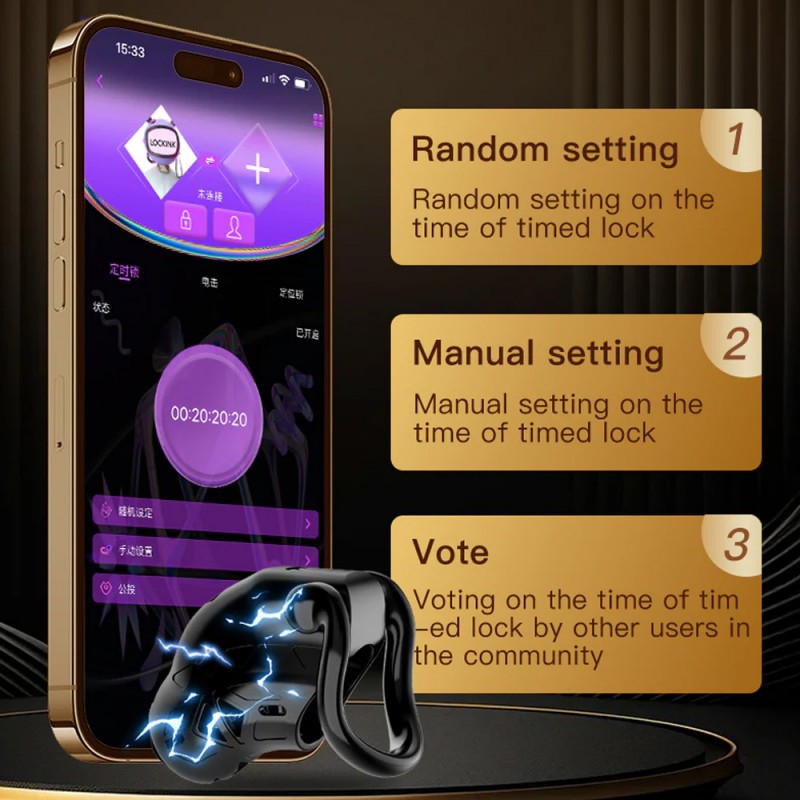 LOCKINK App Smart Electric Shock Cage