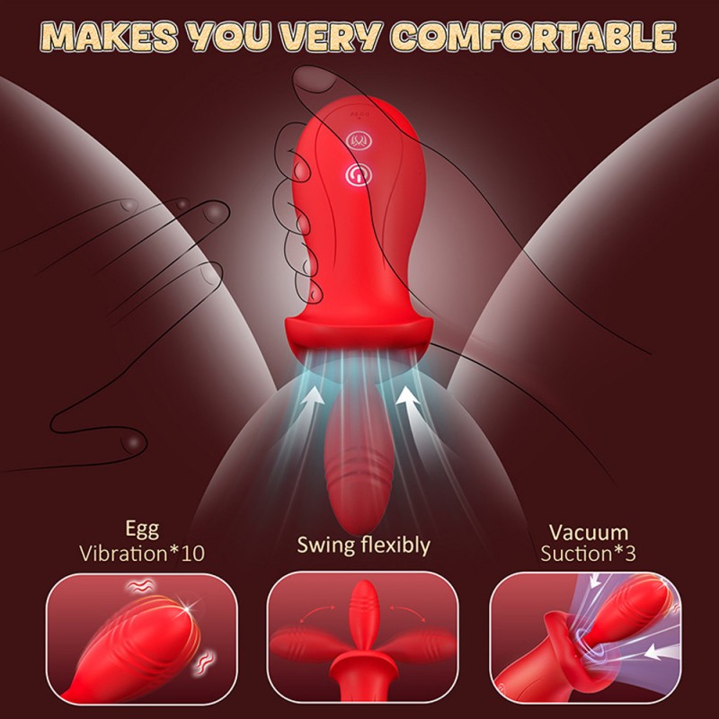 venusfun egg clitoral g-spot silicone rechargeable vibrator with suction cup make you comfortable