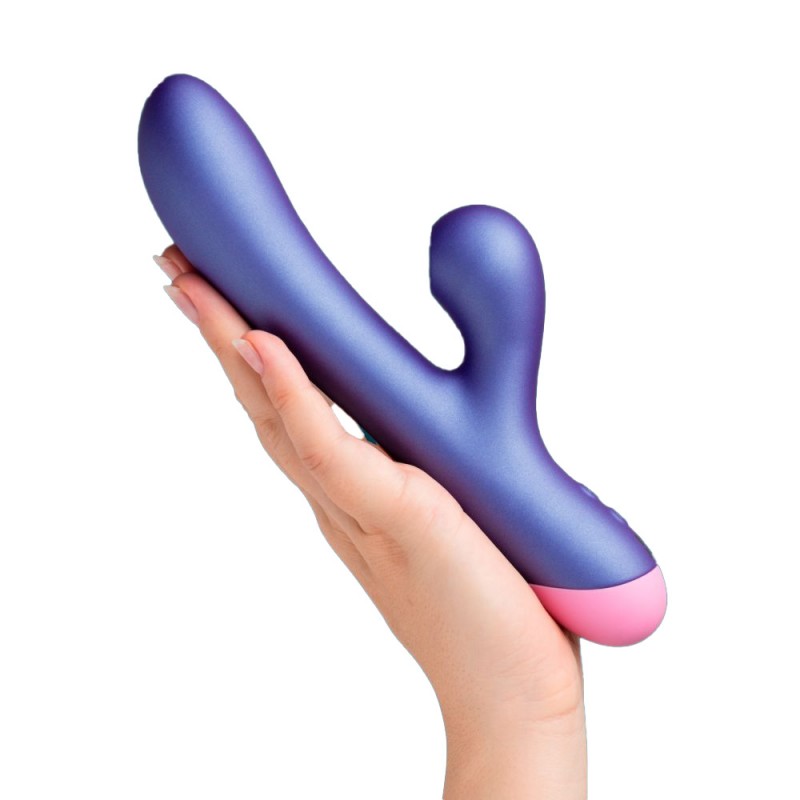 venusfun romp pulse air pulse rabbit silicone clitoral dual-motor vibrator with 5 intensities