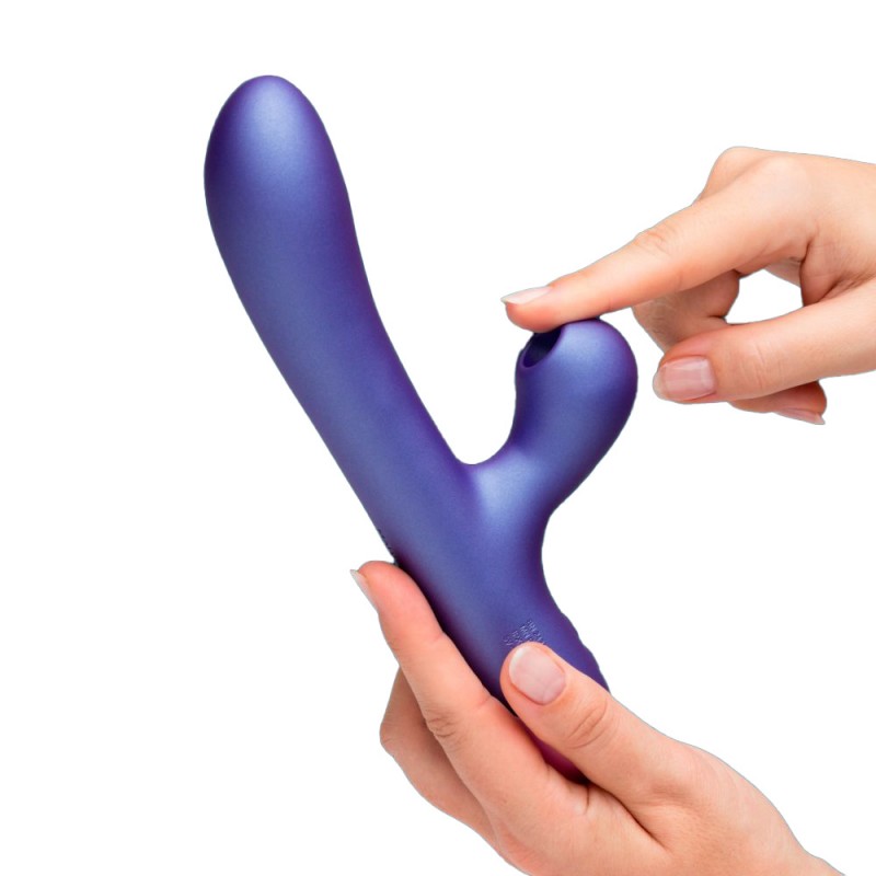venusfun romp pulse air pulse rabbit silicone clitoral dual-motor vibrating dildo