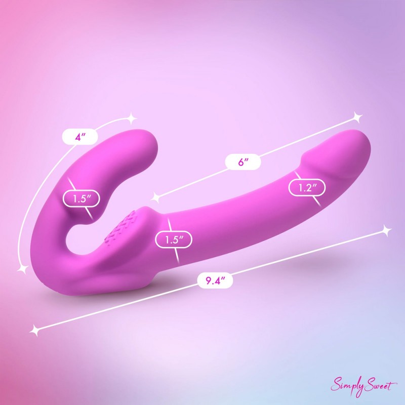 xr brands candy crush purple g-spot vibrating strapless stimulator with remote control ergonomic shaft for natural thrusting mot