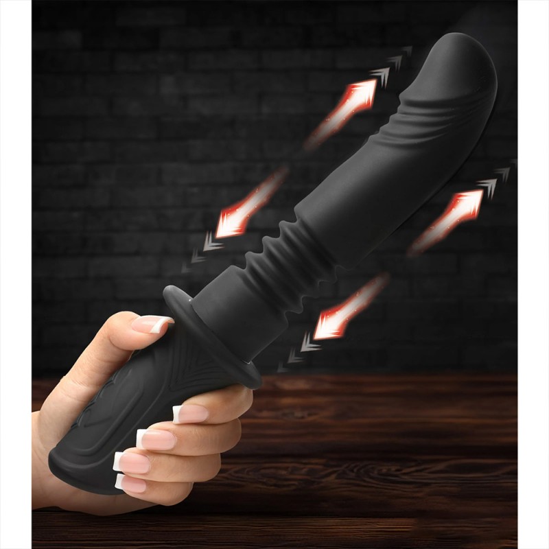 xr brands power thrust thrusting silicone wand penis vibrator with 3 vibration speeds
