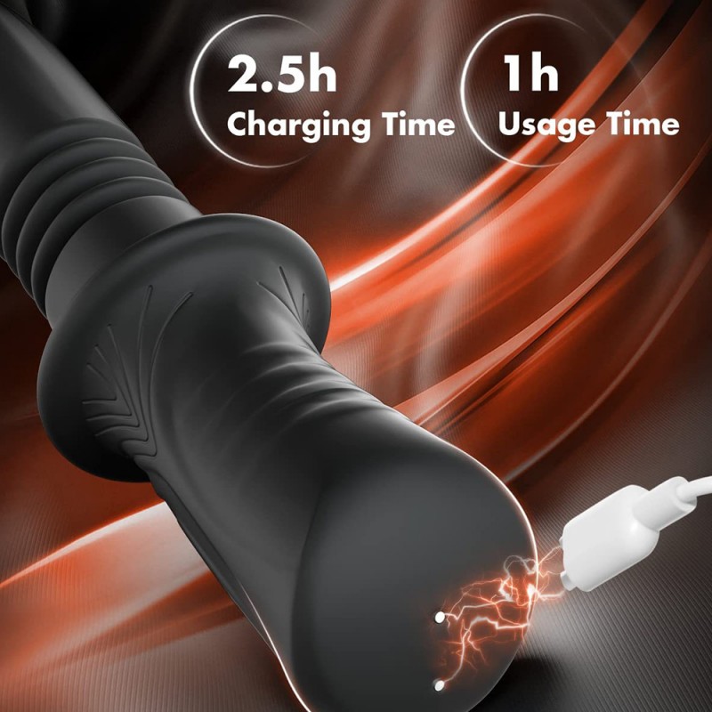 xr brands power thrust thrusting silicone wand penis vibrator 2.5h charging time